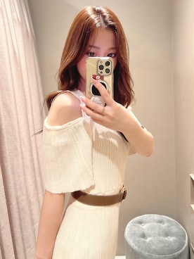 「RESEXXY（リゼクシー）のアイテム（ベルト）」を使った、mikaさん（レディース・155cm）の夏コーディネート