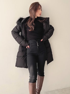 mikaさん（レディース・155cm）の冬コーディネート