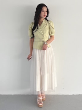 mikaさん（レディース・155cm）の春コーディネート