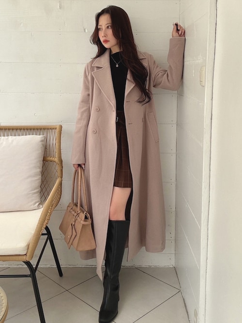 WEB限定カラーあり】フィットアンドフレアコート（その他