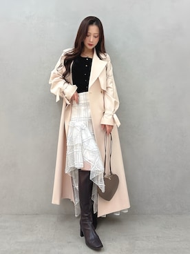 mikaさん(レディース・155cm)の冬コーディネート