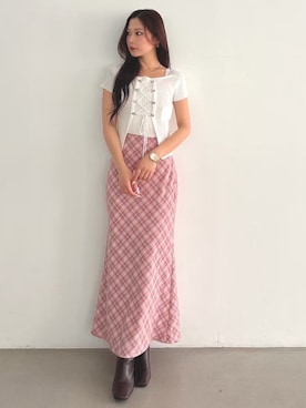 mikaさん（レディース・155cm）の夏コーディネート
