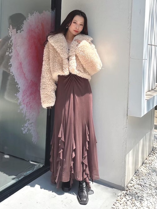 マーキュリーデュオ ロングコート 美品 毛皮コート マーキュリー