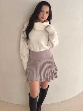 mikaさん（レディース・155cm）の冬コーディネート