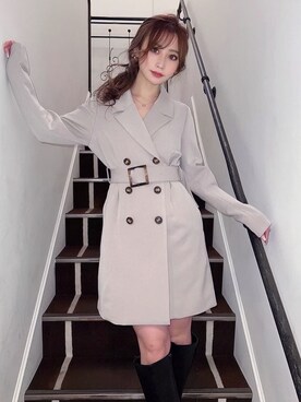 mikaさん（レディース・155cm）の冬コーディネート