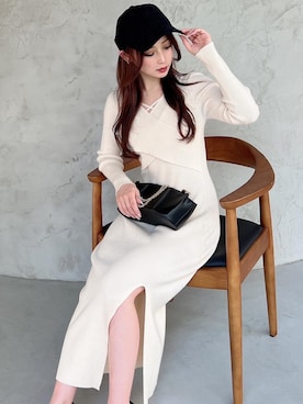 mikaさん（レディース・155cm）の冬コーディネート