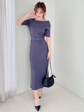 「RESEXXY（リゼクシー）のキルティングチェーンバッグ（ショルダーバッグ）」を使った、mikaさん（レディース・155cm）の夏コーディネート