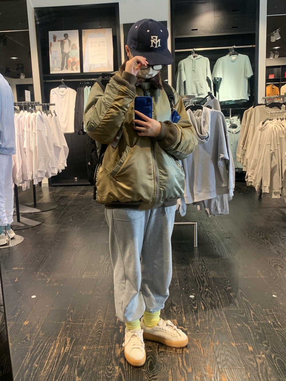 美品マウジーB15 2TONE FLIGHTジャケット★A1050 MOUSSY（マウジー）の「B15 2TONE FLIGHT ジャケット（ナイロン