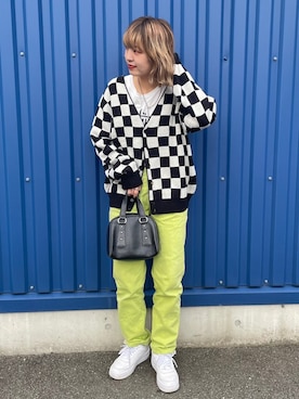 X-girlのその他パンツ（グリーン系）を使った人気ファッション