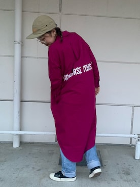 「CONVERSE（コンバース）のアイテム（ワンピース/ドレス）」を使った、happyaominさん（レディース・163cm）の春コーディネート