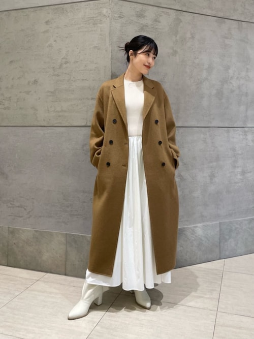 【イウエンマトフ】W/N シャンブレーリバーベルテッドロングコート AEWEN MATOPH＞W/N シャンブレー リバー ベルテッド ロングコートを