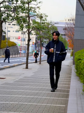 「HUMAN MADE（ヒューマンメード）のアイテム（ジャケット/アウター）」を使った、AIKIさん（メンズ・175cm）の春コーディネート