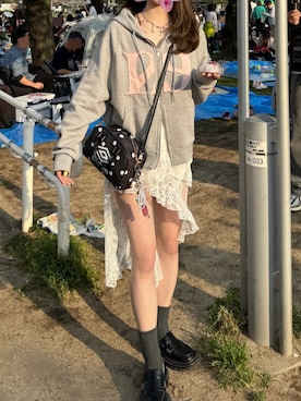 「アイテム（ワンピース/ドレス）」を使った、Kiyoさん（レディース・156cm）の春コーディネート