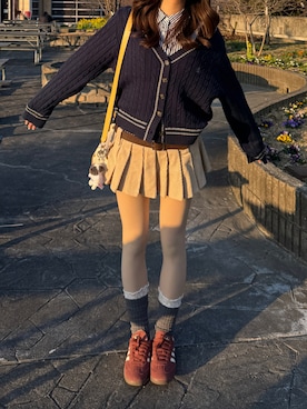 「ampm（エーエムピーエム）のアイテム」を使った、Kiyoさん（レディース・156cm）の冬コーディネート