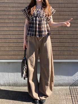 「HARUTA（ハルタ）のアイテム」を使った、Kiyoさん（レディース・156cm）の夏コーディネート
