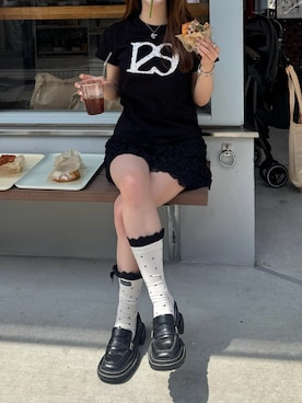 「アイテム（ブレスレット）」を使った、Kiyoさん（レディース・156cm）の夏コーディネート