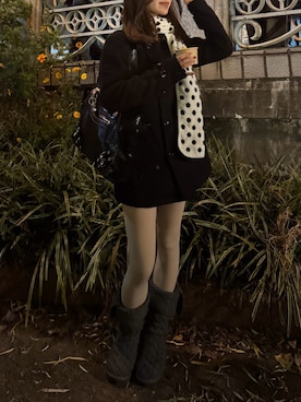 「UGG（アグ）のアイテム（シューズ）」を使った、Kiyoさん（レディース・156cm）の秋コーディネート