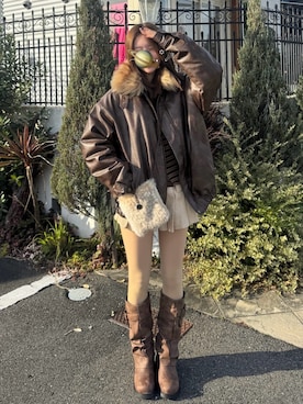 Kiyoさん（骨格ウェーブ・レディース・156cm）の冬コーディネート