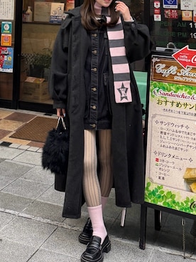 「mideal（マイディール）のアイテム」を使った、Kiyoさん（レディース・156cm）の冬コーディネート