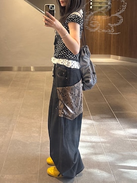 「Onitsuka Tiger（オニツカタイガー）のアイテム」を使った、Kiyoさん（レディース・156cm）の春コーディネート