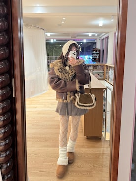 「アイテム（タイツ/ストッキング）」を使った、Kiyoさん（レディース・156cm）の秋コーディネート