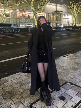 「tinkerend（ティンカーエンド）のアイテム」を使った、Kiyoさん（レディース・156cm）の冬コーディネート