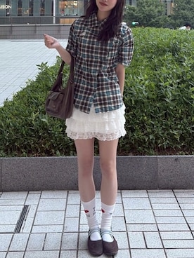「DEVICE（デバイス）のアイテム」を使った、Kiyoさん（レディース・156cm）の夏コーディネート