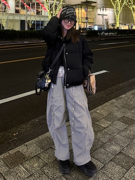 「tinkerend（ティンカーエンド）のアイテム」を使った、Kiyoさん（レディース・156cm）の冬コーディネート