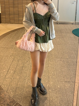 「CHARLES & KEITH（チャールズ & キース）のアイテム」を使った、Kiyoさん（レディース・156cm）の春コーディネート