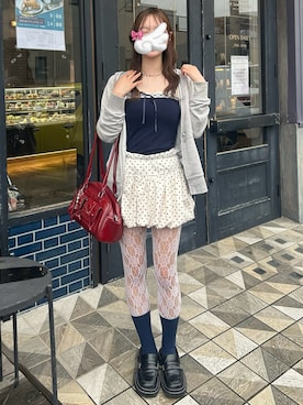 「CHARLES & KEITH（チャールズ & キース）のアイテム」を使った、Kiyoさん（レディース・156cm）の春コーディネート