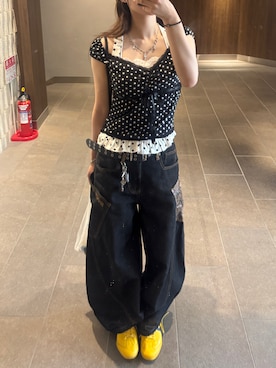「アイテム（シャツ/ブラウス）」を使った、Kiyoさん（レディース・156cm）の夏コーディネート