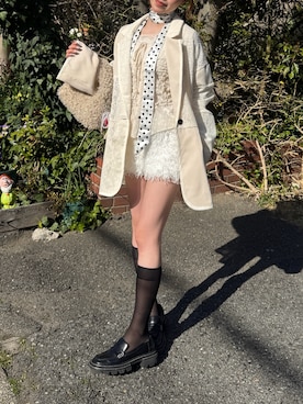 「アイテム（フォーマルスーツ/小物）」を使った、Kiyoさん（レディース・156cm）の春コーディネート