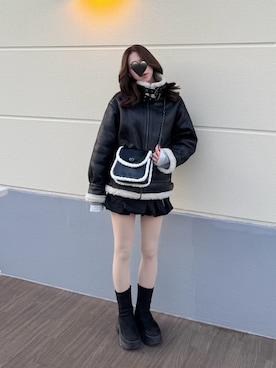 Kiyoさん（レディース・156cm）の冬コーディネート