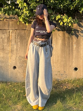 「アイテム（ビューティーグッズ）」を使った、Kiyoさん（レディース・156cm）の夏コーディネート