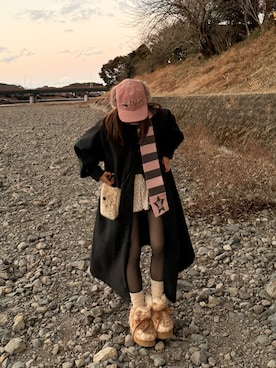 「tutuanna（チュチュアンナ）のアイテム」を使った、Kiyoさん（レディース・156cm）の冬コーディネート