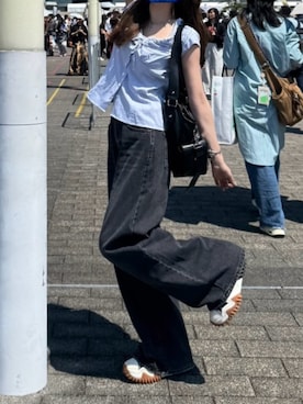 「GYDA（ジェイダ）のアイテム」を使った、Kiyoさん（レディース・156cm）の夏コーディネート