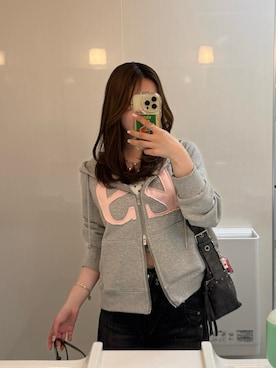 「SLY（スライ）のアイテム（パンツ）」を使った、Kiyoさん（レディース・156cm）の春コーディネート