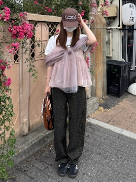 「mideal（マイディール）のアイテム」を使った、Kiyoさん（レディース・156cm）の春コーディネート