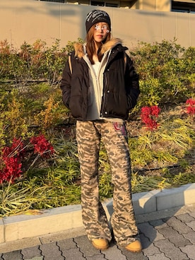 「sedacle（セダクル）のアイテム」を使った、Kiyoさん（レディース・156cm）の冬コーディネート