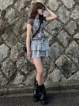 「アイテム（ビューティーグッズ）」を使った、Kiyoさん（レディース・156cm）の夏コーディネート