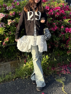 「EMODA（エモダ）のアイテム」を使った、Kiyoさん（レディース・156cm）の春コーディネート