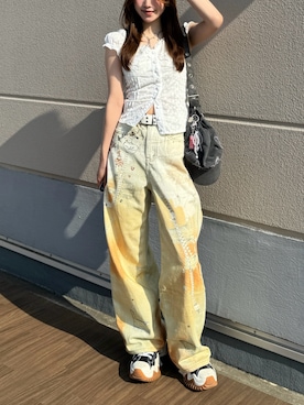 「アイテム（アクセサリー）」を使った、Kiyoさん（レディース・156cm）の夏コーディネート