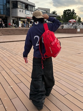 「Supreme （シュプリーム）のアイテム（帽子）」を使った、seseiyaiyaさん（メンズ・170cm）の秋コーディネート