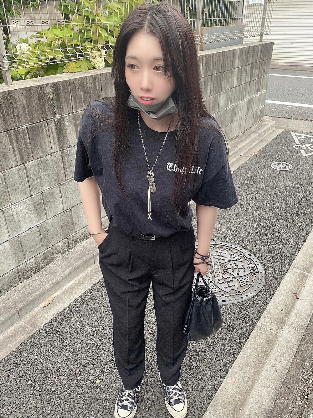 ファストフォワードフロントのみ ユニクロ公式 | ドレープテーパードアンクルパンツ（丈標準63～65cm）