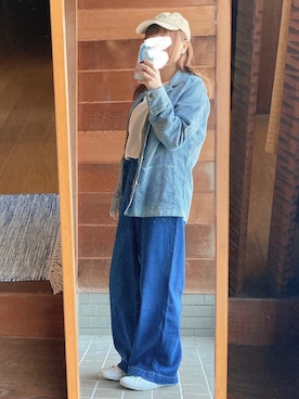 「COMME　CA COMMUNE（コムサコミューン）のアイテム」を使った、おちさん（レディース・155cm）の秋コーディネート
