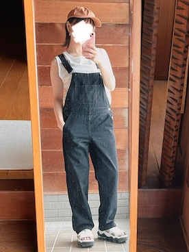 「Honeys（ハニーズ）のアイテム（タンクトップ）」を使った、おちさん（レディース・155cm）の秋コーディネート