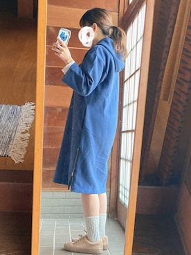 「Simplicite（サンプリシテ）のアイテム（ワンピース/ドレス）」を使った、おちさん（レディース・155cm）の春コーディネート