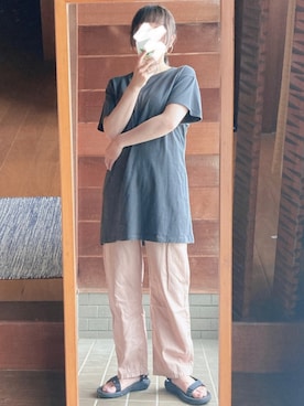 「MOUSSY（マウジー）のアイテム（チュニック）」を使った、おちさん（レディース・155cm）の秋コーディネート