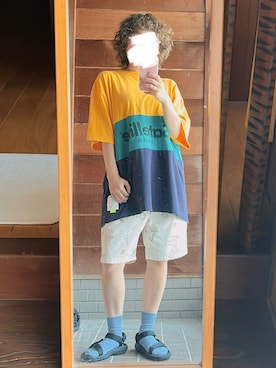 「アイテム（チノパンツ、その他）」を使った、おちさん（レディース・155cm）の秋コーディネート