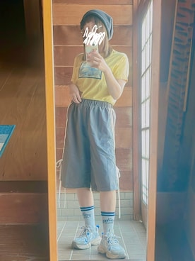 「チャイハネ（チャイハネ）のアイテム（帽子）」を使った、おちさん（レディース・155cm）の秋コーディネート